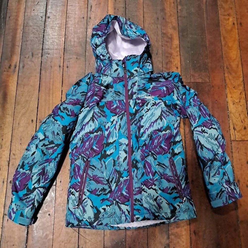 Columbia Bugaboo II Fleece Interchange 3 in 1 Floral Waterproof Jacket Girl's M